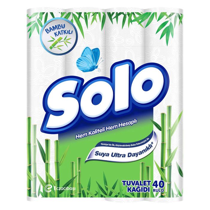 Solo Tuvalet Kağıdı 40'Lı Bambu Katkılı