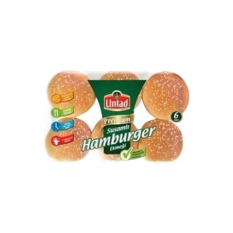 Untad Premium Hamburger Ekmeği 6X85Gr Susamlı