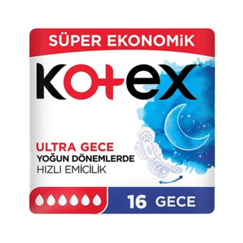 Kotex Ultra Quadro Süper Eko 16'Li Gece