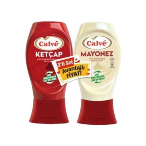 Calve Ketçap 430Gr+Mayonez 380Gr Acılı