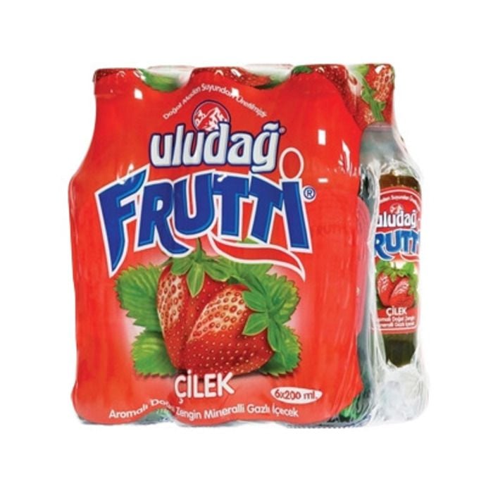 Uludağ Frutti Soda 6X200Ml Çilek