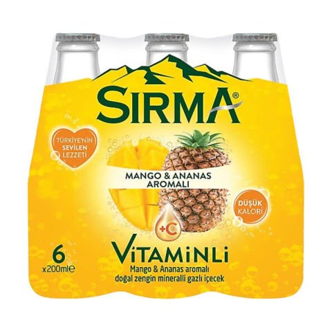 Sırma Soda +C Plus 6X200Ml Mango-Ananas