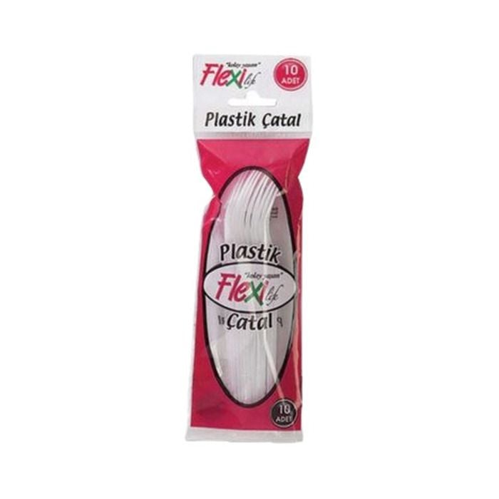 Flexi Plastik Çatal Çatalı 10'Lu