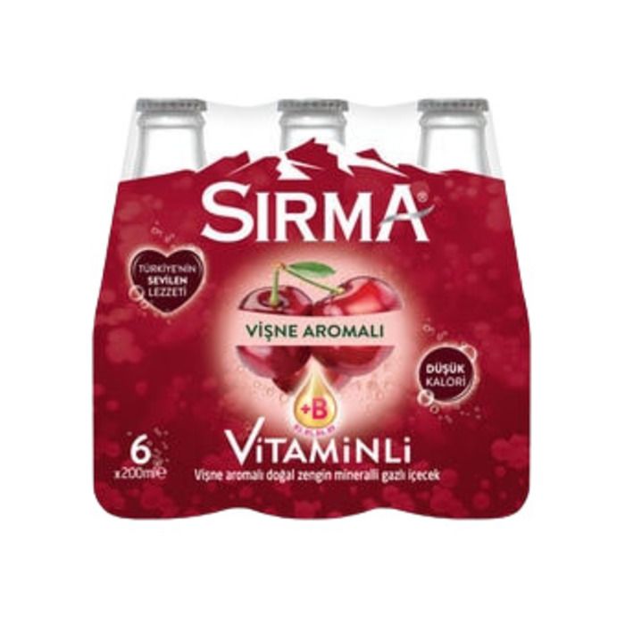 Sırma Soda +B Plus 6X200Ml Vişneli