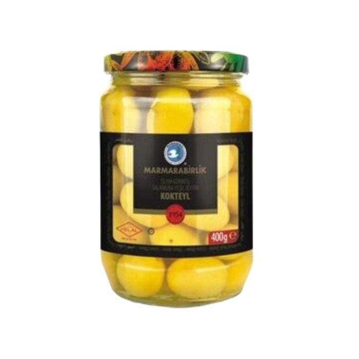 Marmarabirlik Yeşil Zeytin 400Gr Kokteyl (Cam)