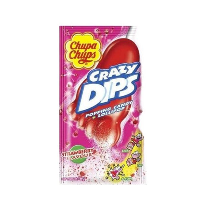 Chupa Chups Crazy Dıps Patlayan Şeker 16Gr