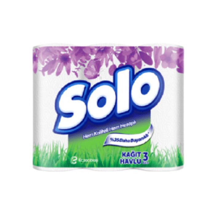 Solo Kağıt Havlu 3'Lü %35 Daha Dayanıklı