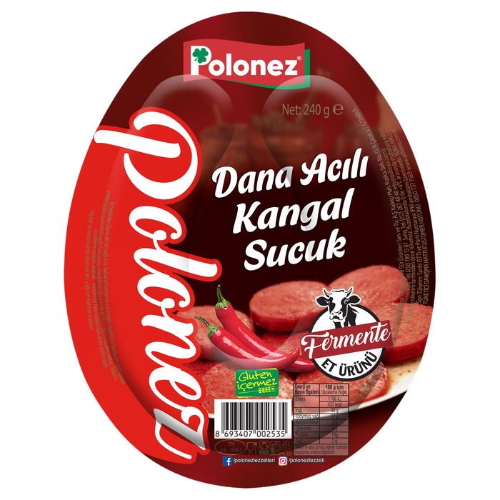 Polonez Dana Kangal Sucuk 240Gr Acılı