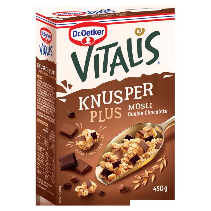 Dr.Oetker Vitalis 450Gr Sütlübitter Çikolatalı