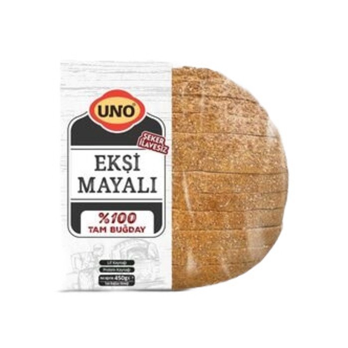 Uno Ekşi Mayalı 450Gr %100 Tam Buğday (Şeker İlavesiz)