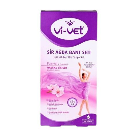 Vi-Vet Sir Ağda Bandı 41 Adet Pudralı