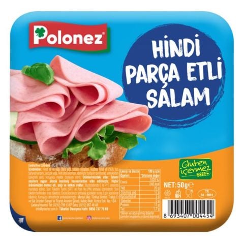 Polonez Hindi Parça Etli Salam 50 Gr