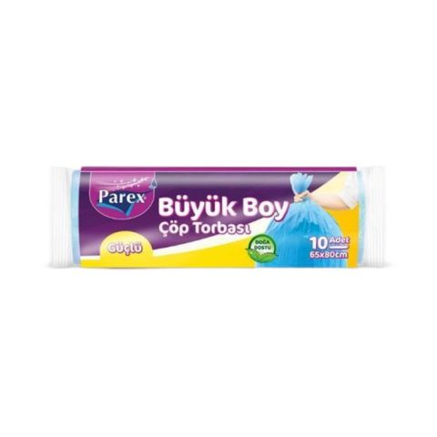 Parex Çöp Torbası Güçlü Büyük Boy 10'Lu