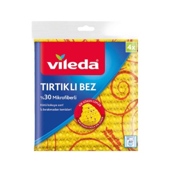 Vileda Temizlik Bezi 4+1'Li (5'Li) %30 Mikrofiberli