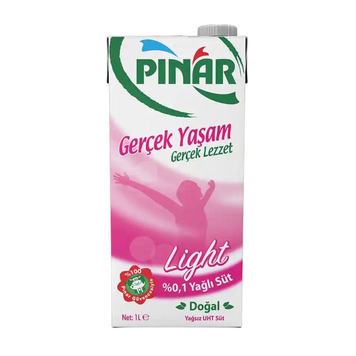 Pınar Süt 1Lt Light %0.1 Yağlı