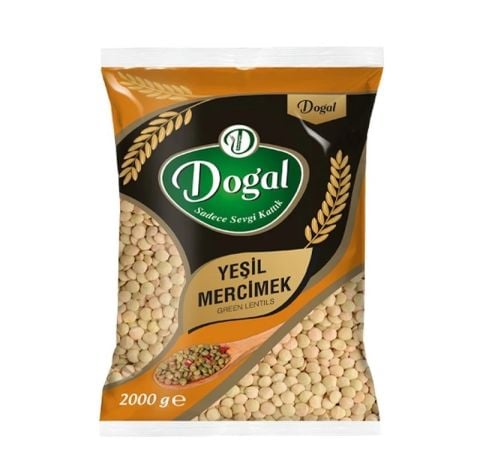 Doğal Yeşil Merçimek 2 Kg