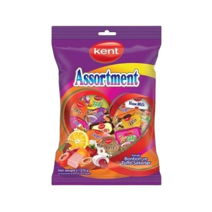 Kent Assortmen Bonbon Ve Tofy Şeker 375Gr