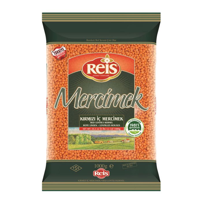 Reis 1Kg Kırmızı İç Mercimek