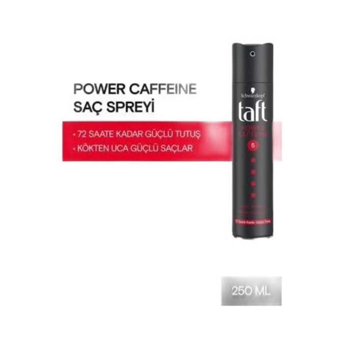 Taft Saç Spreyi 250Ml Power Caffeıne 5