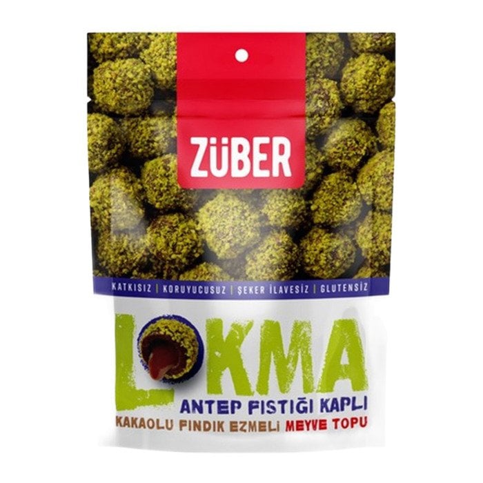 Züber Lokma Antep Fıstığı Kaplı M.Topu 96 Gr