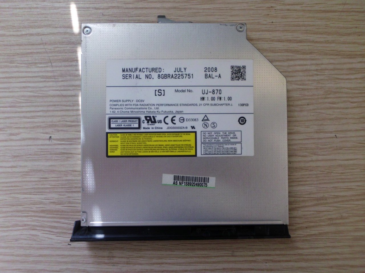 @ORIGINAL ASUS X59SL DVD CD UJ-870 UJ870