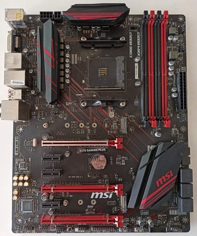 MSI X470 Gaming Plus X470 Soket AM4 DDR4 3466(OC)MHz ATX Gaming Anakart