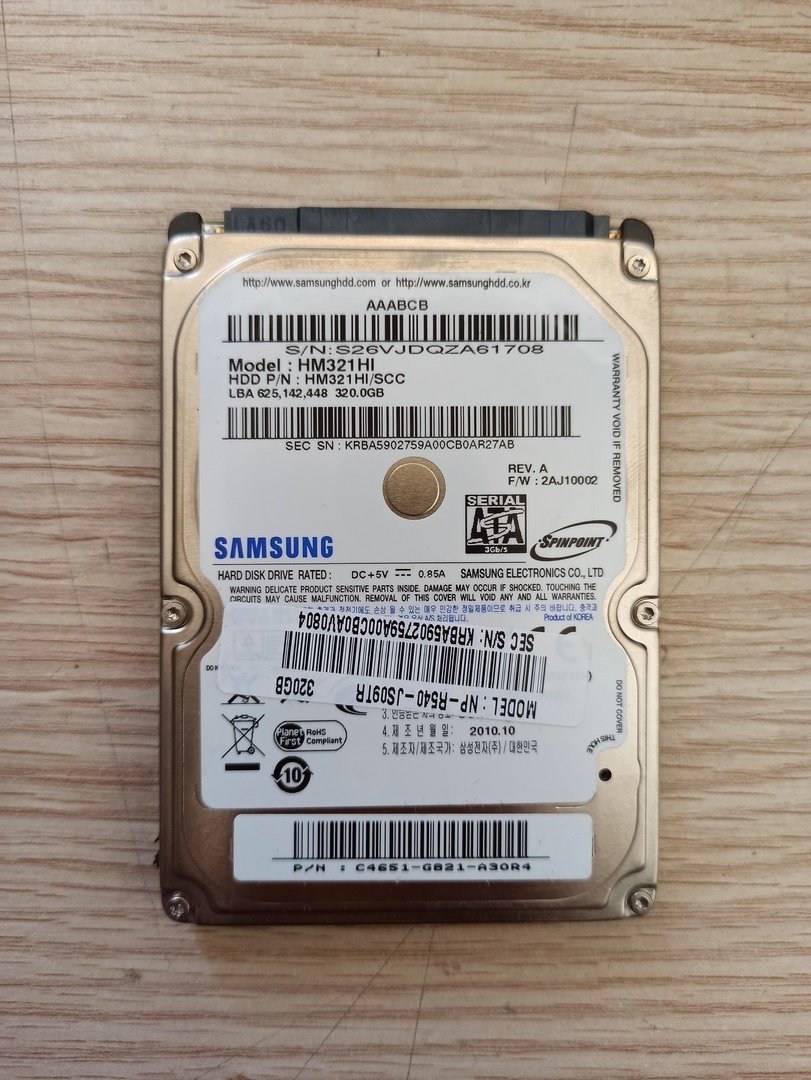 Arızalı Harddisk 320GB Samsung HM321HI SCC S3M_REV.02 R00