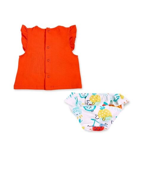 Tuc Tuc 2li Kız Bebek T-shirt Mayo Set