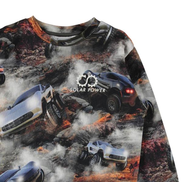 Offroad Araba Temalı Erkek Çocuk Sweatshirt