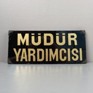 Müdür Yardımcısı Cam Altı Tabela