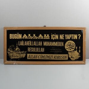 Bugün Allah İçin Ne Yaptın Cam Altı