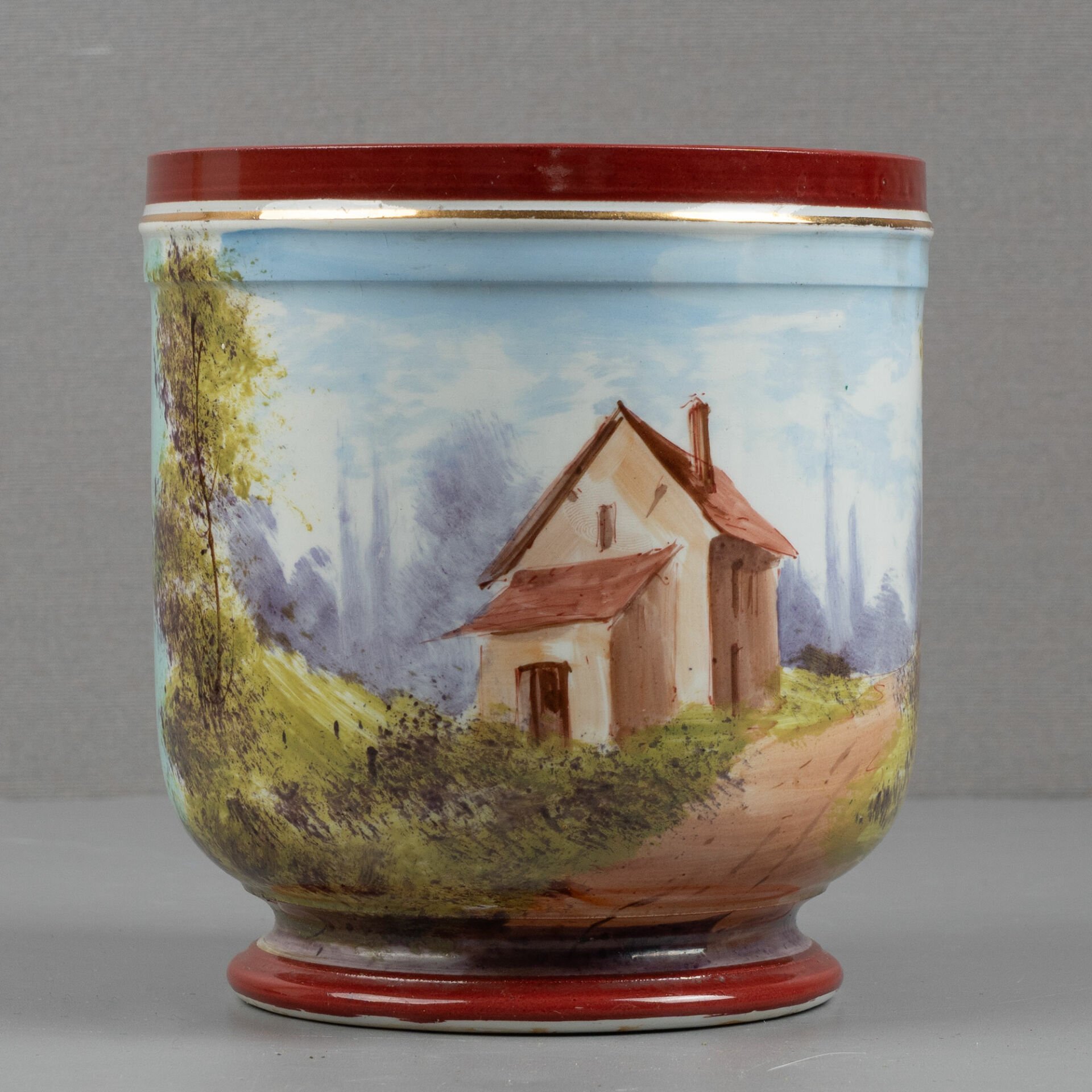 Porcelain De Paris Cache Pot