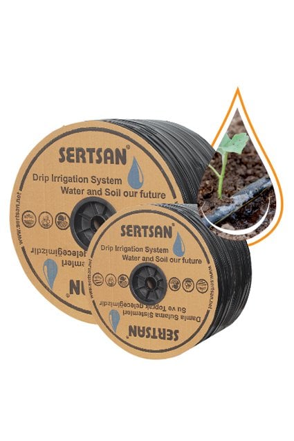 Sertsan Yassı Damla Sulama Borusu 17mm 6 Mil 1,6 LT/S 30 CM - 2500 MT