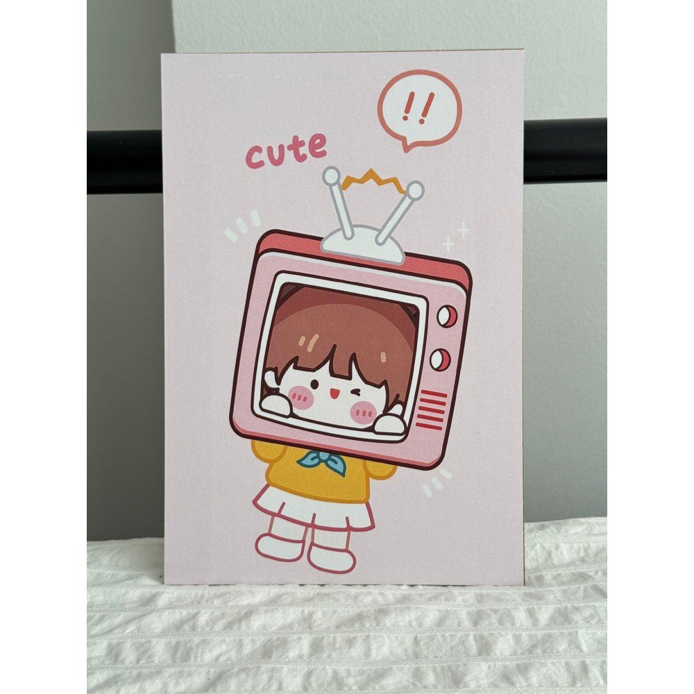 Cute TV Ahşap Poster