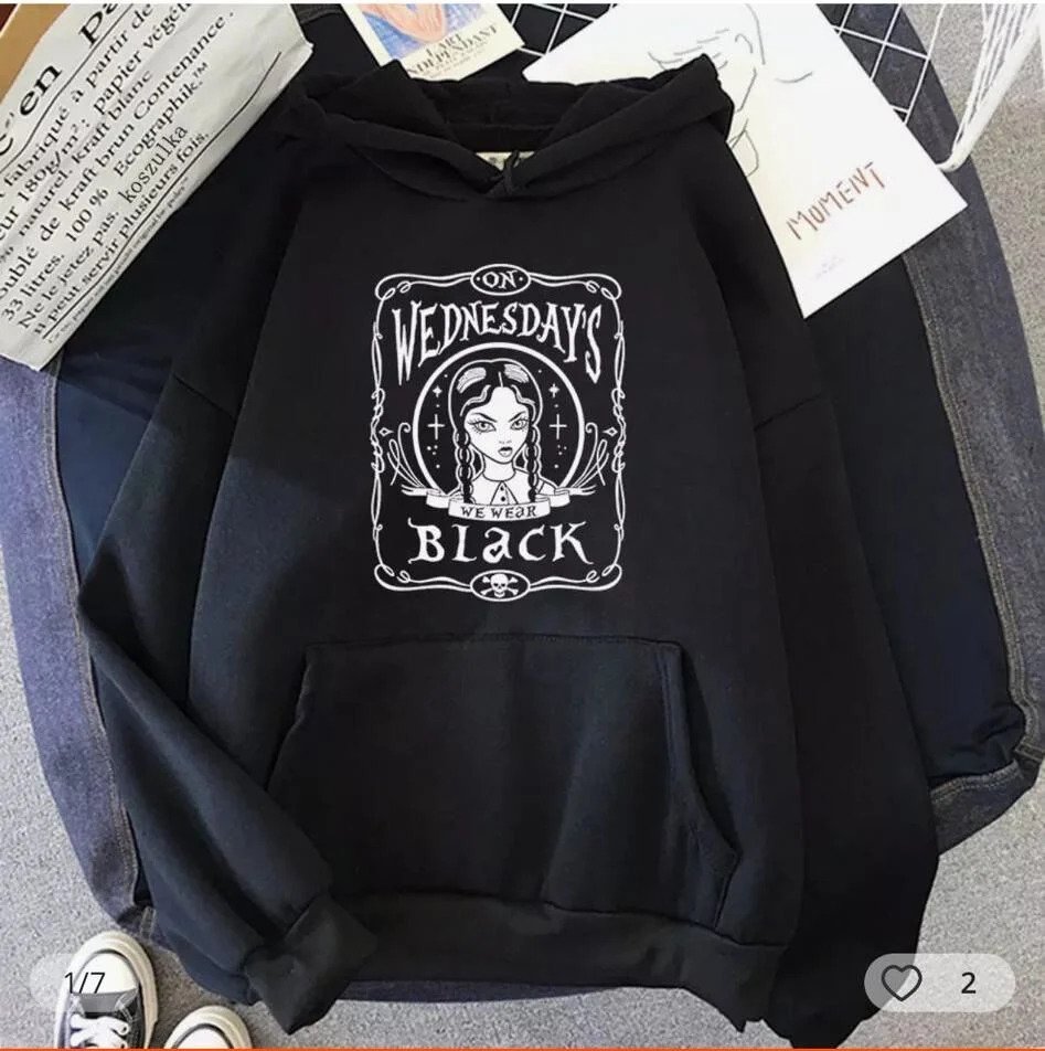 Gothic Wednesdays Black Sweatshirt (Unisex)