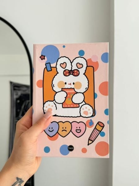 Cute Rabbit Lastikli Sert Kapak Defter