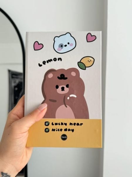 Lemon Bear Lastikli Sert Kapak Defter