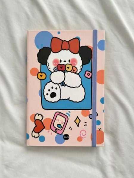 Cute Dog Lastikli Sert Kapak Defter