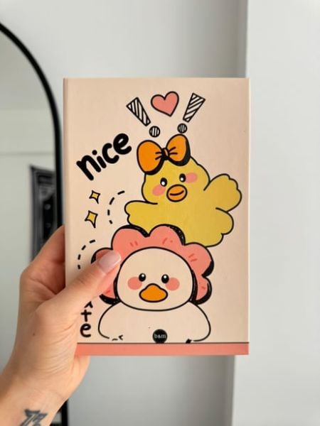 Nice Cute Lastikli Sert Kapak Defter