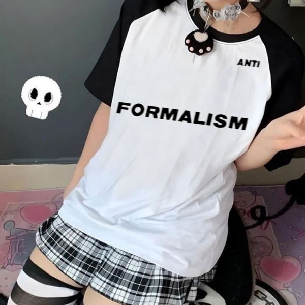 Beyaz Anti-Formalism Raglan (Unisex) T-Shirt