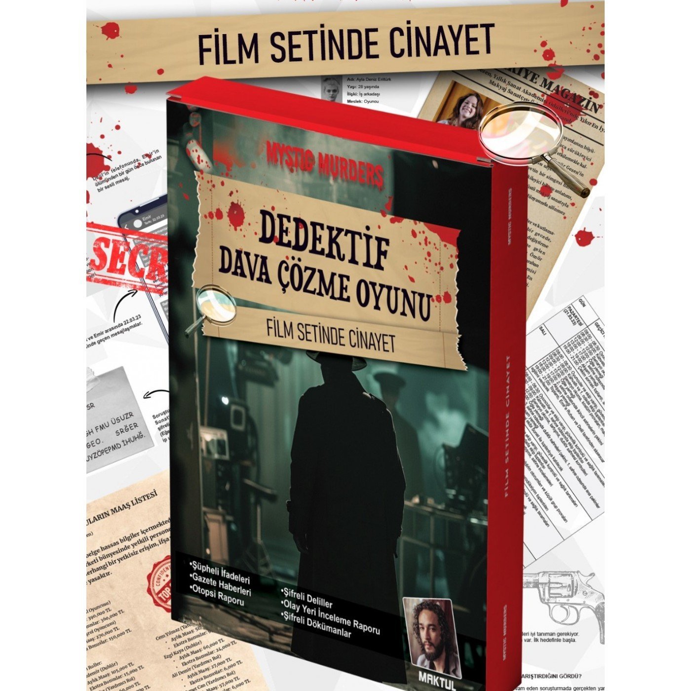 Dedektiflik Cinayet Çözme Oyunu - Film Setinde Cinayet