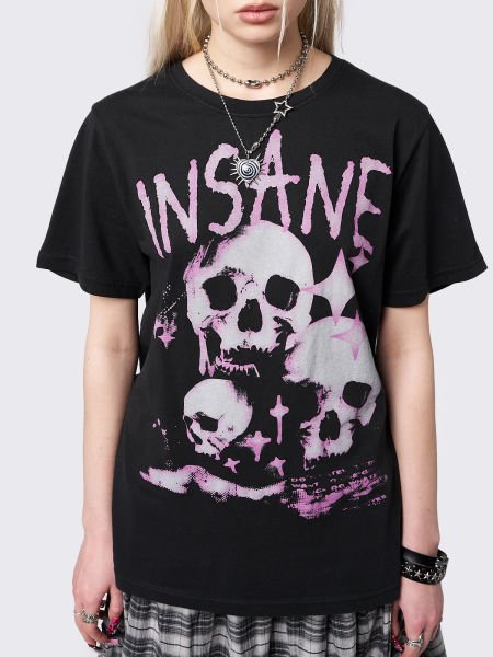Insane Skull Graphic Oversize T-shirt