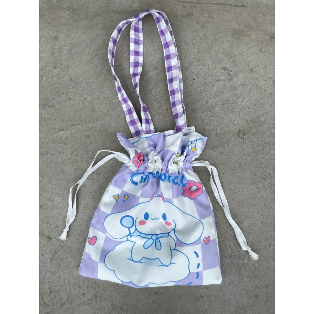 Cinnamoroll Kawaii Büzgülü Bez Çanta