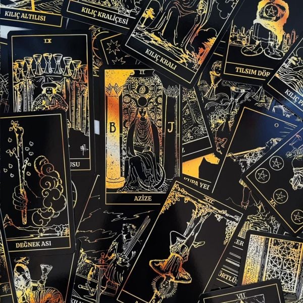 Black & Gold Tarot Destesi