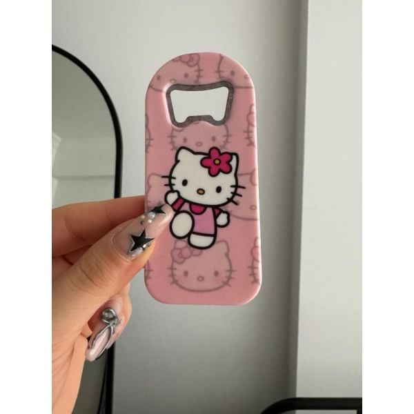 Pink Hello Kitty Magnetli Kapak Açacağı