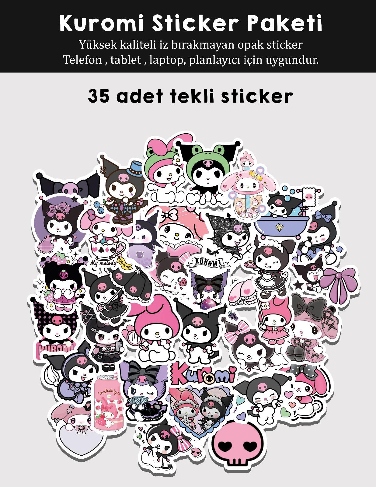Kuromi Sticker Paketi 35li