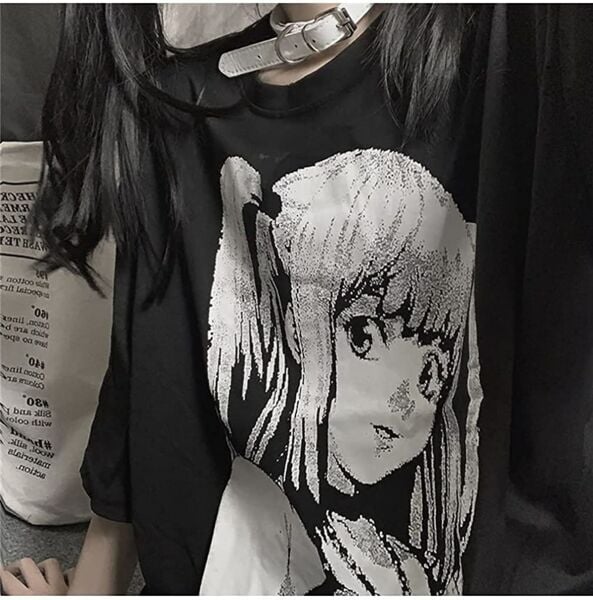 Harajuku Anime Death Note Misa Cosplay  Oversize T Shirt