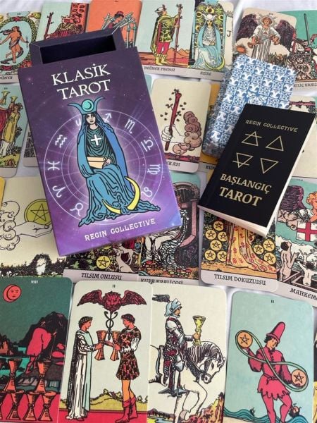 REGIN Borderless Klasik Tarot Kartları ve Başlangıç Tarot Kitabı