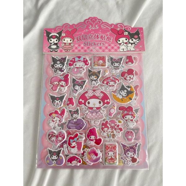 Melody Kabartma Sticker Set