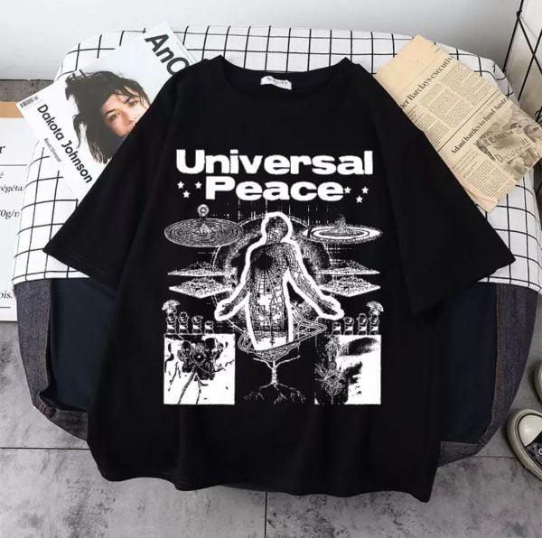 Peace Siyah T-Shirt ( Unisex )